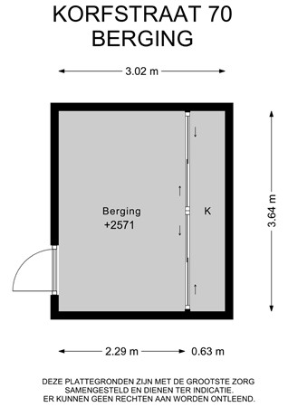 Floorplan - Korfstraat 70, 1433 DD Kudelstaart